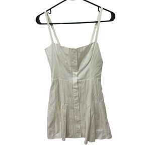 Reformation White Organic Cotton Mini Dress Size 2